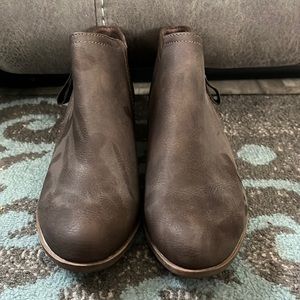 Arizona brand booties, brown in color, never worn, size 10